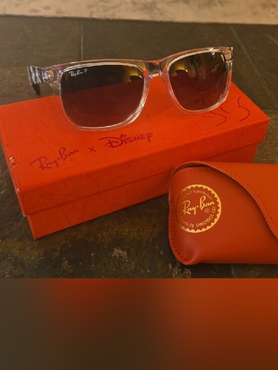 Ray-Ban Clear Frame Black Lens Sunglasses main image 2